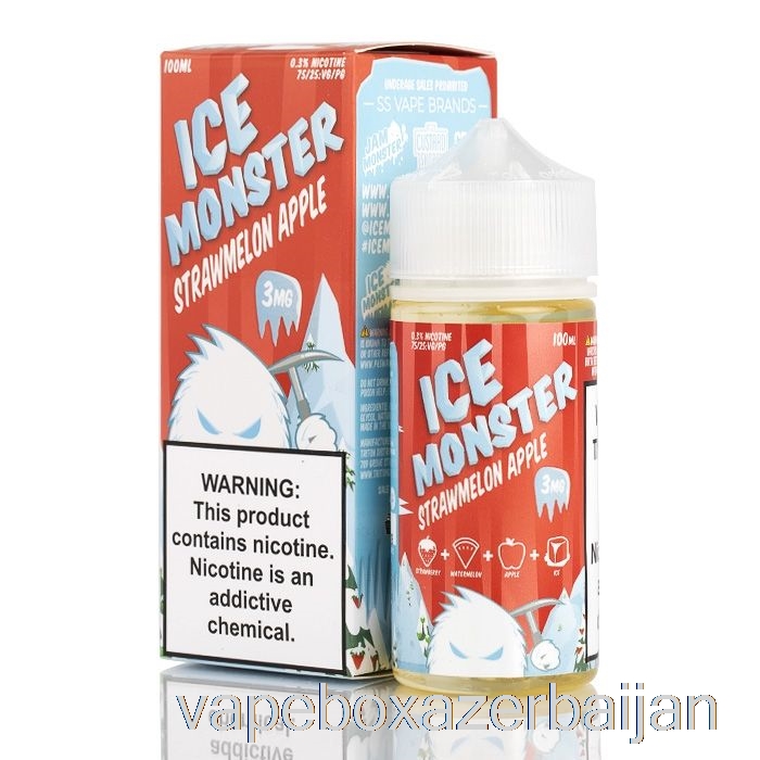 Vape Box Azerbaijan ICE Strawmelon Apple - Ice Monster - 100mL 3mg